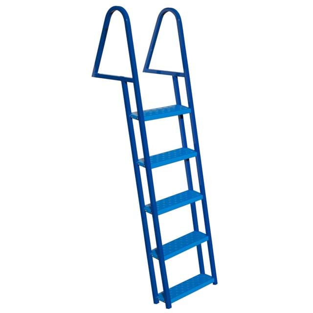 5-Step Blue Powder-Coat Dock Ladder, 300 lb. capacity